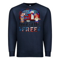 Navy land of the free caravan gnomies Premium Sweatshirt - BarkalooDesign