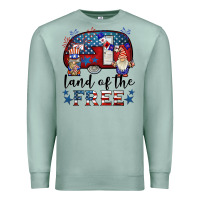 Seafoam land of the free caravan gnomies Premium Sweatshirt - BarkalooDesign
