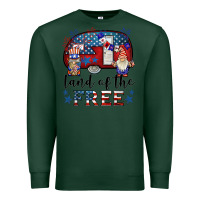 Sports Green land of the free caravan gnomies Premium Sweatshirt - BarkalooDesign