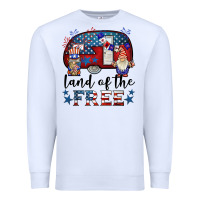 White land of the free caravan gnomies Premium Sweatshirt - BarkalooDesign