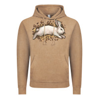 Vintage Coffee Bunny Rabbit leopard Easter Day Vintage Hoodie - HowdyJamesFarm