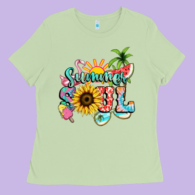 Summer Soul Ladies Tee Designed By Nancycooperartshop