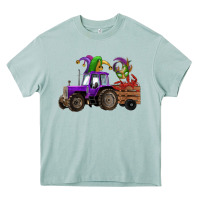Arona mardi gras mask crawfish farm tractor Heavy Core Tee - RanaPortraitStore
