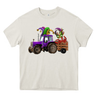 Cream mardi gras mask crawfish farm tractor Heavy Core Tee - RanaPortraitStore