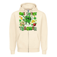 Sandshell one lucky teacher Zipper Hoodie - Artiststas