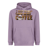 Lavender keep calm and make coffee Heavyweight Hoodie - BarkalooDesign