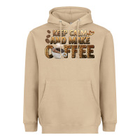 Mushroom keep calm and make coffee Heavyweight Hoodie - BarkalooDesign