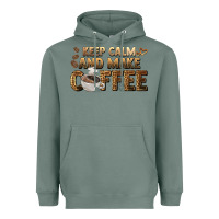 Sage keep calm and make coffee Heavyweight Hoodie - BarkalooDesign