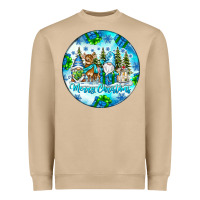 Mushroom merry christmas Heavyweight Sweatshirt - CowhideDigitalArt
