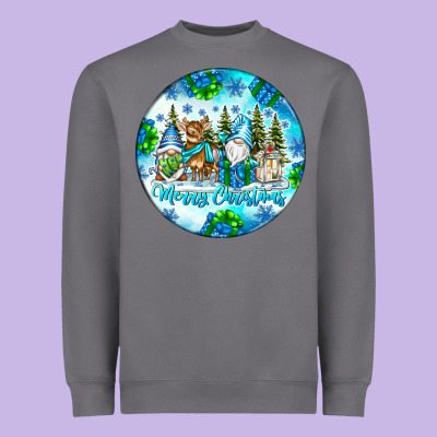 Merry Christmas Heavyweight Sweatshirt Designed By Cowhidedigitalart