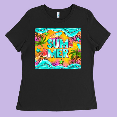 Summer Ladies Tee Designed By Nancycooperartshop