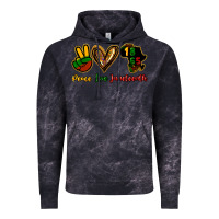 Cloud Black Peace love Juneteenth Vintage Hoodie - HowdyJamesFarm