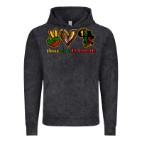Vintage Black Peace love Juneteenth Vintage Hoodie - HowdyJamesFarm