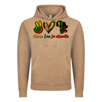 Vintage Coffee Peace love Juneteenth Vintage Hoodie - HowdyJamesFarm