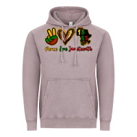 Vintage Zinc Peace love Juneteenth Vintage Hoodie - HowdyJamesFarm