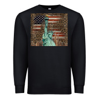 Black statue of liberty tumbler Premium Sweatshirt - BarkalooDesign