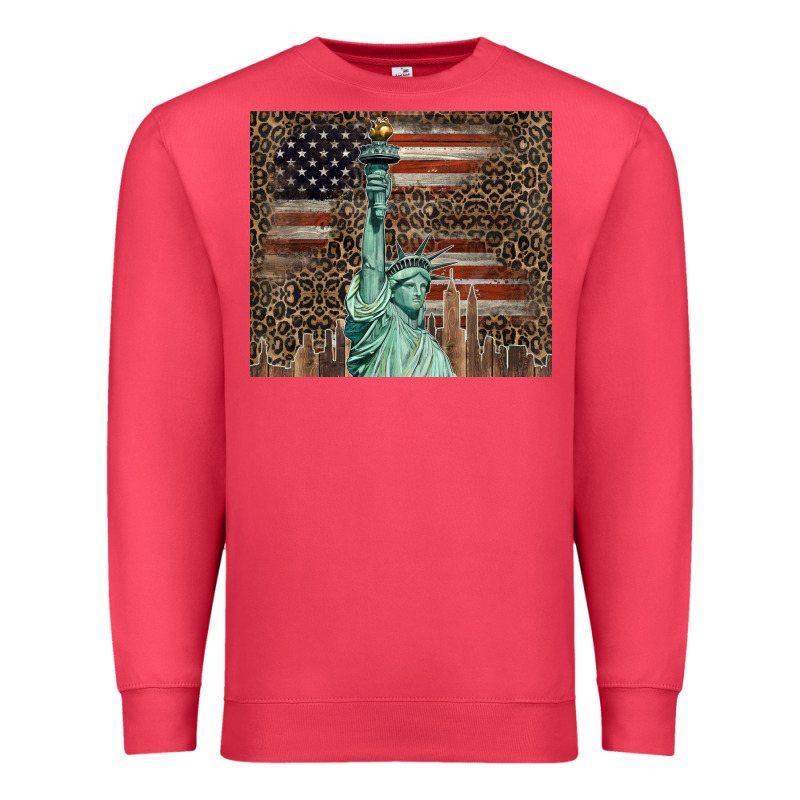 Statue Of Liberty Tumbler Premium Sweatshirt by BarkalooDesign | Teevron