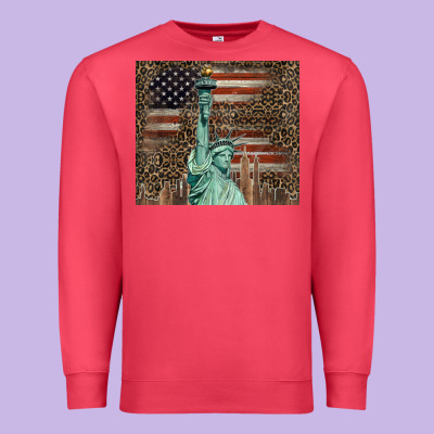 Statue Of Liberty Tumbler Premium Sweatshirt Designed By Barkaloodesign