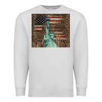 Dove Grey statue of liberty tumbler Premium Sweatshirt - BarkalooDesign