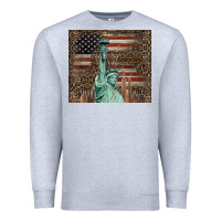 Heather Grey statue of liberty tumbler Premium Sweatshirt - BarkalooDesign