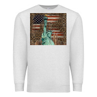 Oatmeal Heather statue of liberty tumbler Premium Sweatshirt - BarkalooDesign