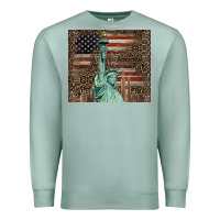 Seafoam statue of liberty tumbler Premium Sweatshirt - BarkalooDesign