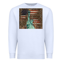 White statue of liberty tumbler Premium Sweatshirt - BarkalooDesign