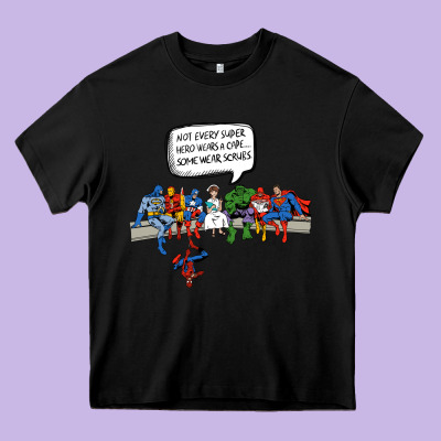 Superheros Heavy Core Tee Designed By Bettercallsaul