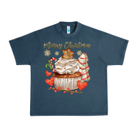 Midnight Navy merry christmas cupcake Urban Heavy Tee - CowGirlArtShop