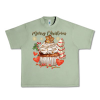 Oil Green merry christmas cupcake Urban Heavy Tee - CowGirlArtShop