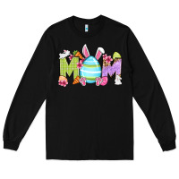 Black Easter mom Long Sleeve Tee - OliviaCreatesArt