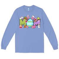 Colony Blue Easter mom Long Sleeve Tee - OliviaCreatesArt