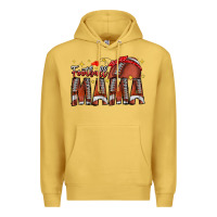Antique Gold football mama Premium Hoodie - CowhideDigitalArt