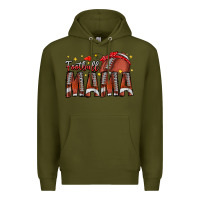 Army Green football mama Premium Hoodie - CowhideDigitalArt