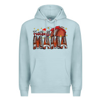 Blue Mist football mama Premium Hoodie - CowhideDigitalArt