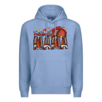 Colony Blue football mama Premium Hoodie - CowhideDigitalArt