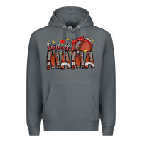 Rock football mama Premium Hoodie - CowhideDigitalArt