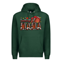 Sports Green football mama Premium Hoodie - CowhideDigitalArt