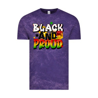 Cloud Purple black and proud Vintage Tee - CowGirlArtShop