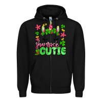 Black shamrock cutie artiststas Zipper Hoodie - Artiststas