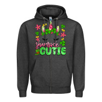 Charcoal Heather shamrock cutie artiststas Zipper Hoodie - Artiststas
