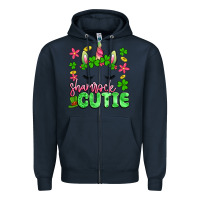 Navy shamrock cutie artiststas Zipper Hoodie - Artiststas