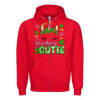 Red shamrock cutie artiststas Zipper Hoodie - Artiststas