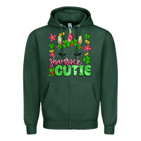 Sports Green shamrock cutie artiststas Zipper Hoodie - Artiststas