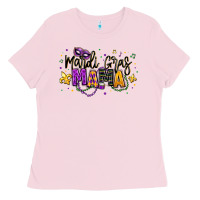 Bubblegum Pink mardi gras mama Ladies Tee - texasbilliewilder
