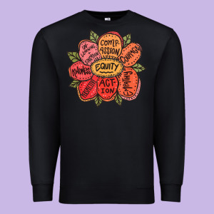 Equality Inclusion Diversity Equity Love Never Fails Teacher Premium Sweatshirt Designed By Trangstudio