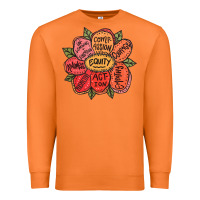 Carrot Equality Inclusion Diversity Equity Love Never Fails Teacher Premium Sweatshirt - trangStudio