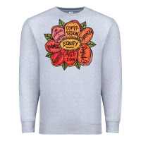 Heather Grey Equality Inclusion Diversity Equity Love Never Fails Teacher Premium Sweatshirt - trangStudio