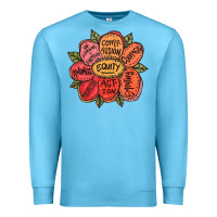 Ocean Blue Equality Inclusion Diversity Equity Love Never Fails Teacher Premium Sweatshirt - trangStudio