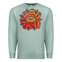 Seafoam Equality Inclusion Diversity Equity Love Never Fails Teacher Premium Sweatshirt - trangStudio